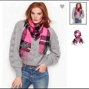 Winter Angel Pink Victoria Plaid Scarf